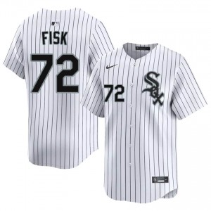 #72 Carlton Fisk Official Men Baseball Jersey | CWS White Sox White Fan Gear tR2Q4736