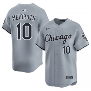 Chase Meidroth #10 Chicago White Sox Baseball Jersey | Replica Men Gray Stitch Edition 0yRA8F57
