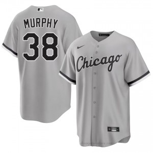#38 Chris Murphy Classic Men Baseball Jersey | CWS White Sox Grey Fan Gear 25O2gc56
