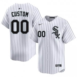 #00 Custom Genuine Men Baseball Jersey | CWS White Sox White Fan Gear 1T4U8c74
