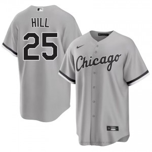 Derek Hill #25 Chicago White Sox Baseball Jersey | Durable Men Grey Stitch Edition 6xk5Yt70