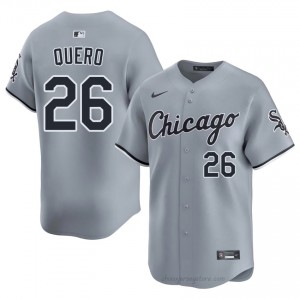Authentic Edgar Quero #26 CWS Men Baseball Jersey | Gray South Side Pride Edition 3313G462