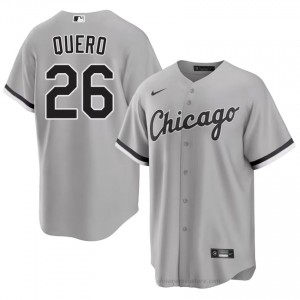 ChiSox Edgar Quero #26 Grey Men Baseball Jersey | 2026 Season Official x43j5V13