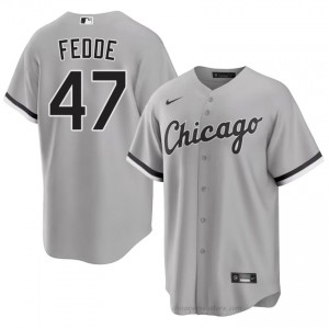 ChiSox Erick Fedde #47 Grey Men Baseball Jersey | 2026 Season MLB YHk80L32