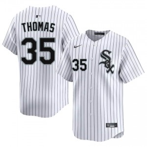 Authentic Frank Thomas #35 CWS Men Baseball Jersey | White South Side Pride Edition U0T12587