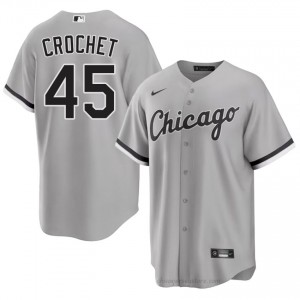 Garrett Crochet #45 Chicago White Sox Baseball Jersey | Authentic Men Grey Stitch Edition 33NPyj38