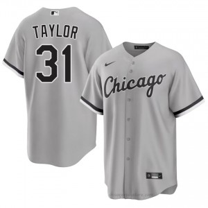 #31 Grant Taylor Limited Men Baseball Jersey | CWS White Sox Grey Fan Gear 85224X35