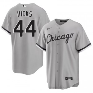 #44 Jordan Hicks Gameday Men Baseball Jersey | CWS White Sox Grey Fan Gear 5518im17