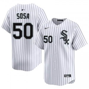 Iconic Lenyn Sosa #50 CWS Men Baseball Jersey | White South Side Pride Edition 5W63OX24