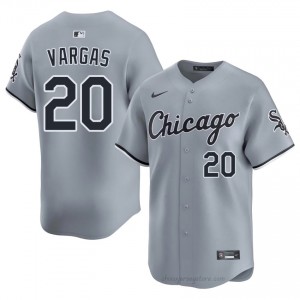 Miguel Vargas #20 Chicago White Sox Baseball Jersey | Player Men Gray Stitch Edition 3Y7KY866