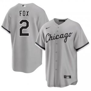 Nellie Fox #2 Chicago White Sox Baseball Jersey | Player Men Grey Stitch Edition jd05xK53
