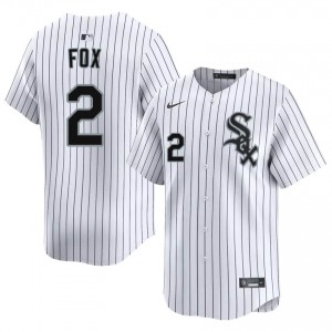 Game Nellie Fox #2 CWS Men Baseball Jersey | White South Side Pride Edition TlR8l241