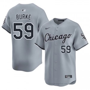 Sean Burke #59 Chicago White Sox Baseball Jersey | Authentic Men Gray Stitch Edition 6Sj1w040