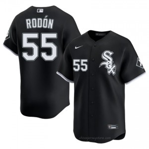 #55 Carlos Rodon Official Men Baseball Jersey | CWS White Sox Black Fan Gear 26y0Ir76