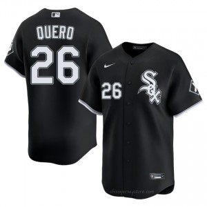 Edgar Quero #26 Chicago White Sox Baseball Jersey | Replica Men Black Stitched Edition U0S21e26