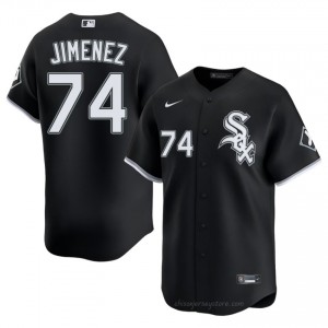 Eloy Jimenez #74 Chicago White Sox Baseball Jersey | Durable Men Black Stitched Edition MhnXMU74