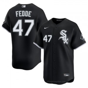 Erick Fedde #47 Chicago White Sox Baseball Jersey | Game Men Black Stitched Edition 4r022687