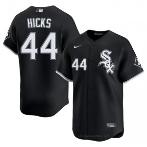 Iconic Jordan Hicks #44 CWS Men Baseball Jersey | Black South Side Pride Edition 06pgI332
