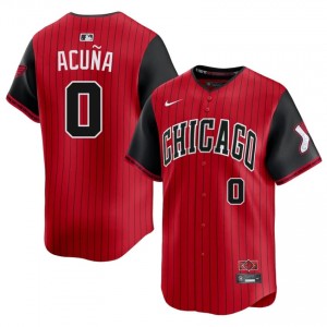 ChiSox Luisangel Acuna #0 Red Men City Connect Baseball Jersey | 2026 Season MLB g8I6ft55