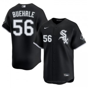 ChiSox Mark Buehrle #56 Black Men Baseball Jersey | 2026 Season Official fk5M1346