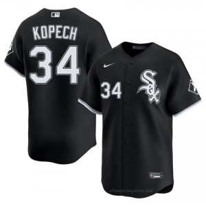 Authentic Michael Kopech #34 CWS Men Baseball Jersey | Black South Side Pride Edition 287Ve874