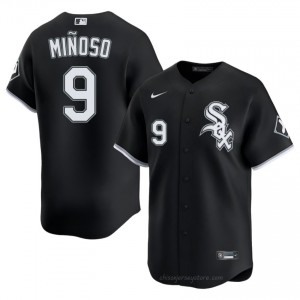 Iconic Minnie Minoso #9 CWS Men Baseball Jersey | Black South Side Pride Edition jMw8iw95