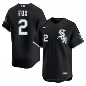 #2 Nellie Fox MLB Men Baseball Jersey | CWS White Sox Black Fan Gear 466Q8Q51