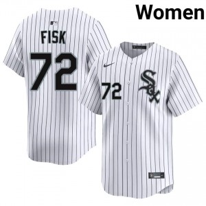 Carlton Fisk #72 Chicago White Sox Baseball Jersey | Exclusive Women White Stitch Edition tm50Xg48