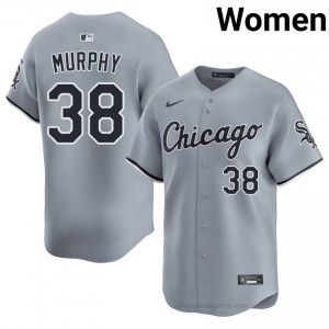 ChiSox Chris Murphy #38 Gray Women Baseball Jersey | 2026 Season Genuine 2H723y44