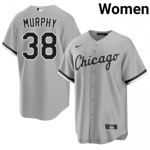 Chris Murphy #38 Chicago White Sox Baseball Jersey | Replica Women Grey Stitched Edition 75cG4A64