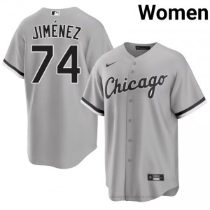 Game Eloy Jimenez #74 CWS Women Baseball Jersey | Grey South Side Pride Edition Hx3v8J11
