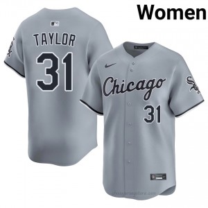 ChiSox Grant Taylor #31 Gray Women Baseball Jersey | 2026 Season Official EHj14q68