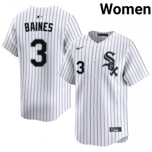 ChiSox Harold Baines #3 White Women Baseball Jersey | 2026 Season Classic 1K37Q461