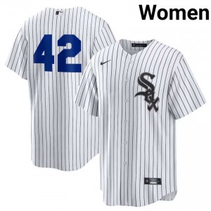 Jackie Robinson Day #42 Chicago White Sox Baseball Jersey | Game Women White Embroidery Edition l60r1233