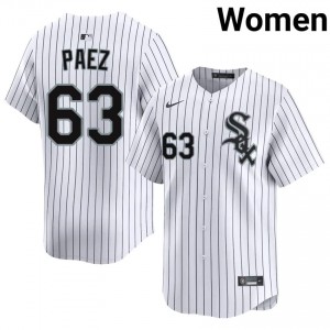 Jedixson Paez #63 Chicago White Sox Baseball Jersey | Replica Women White Stitch Edition o06Dx879