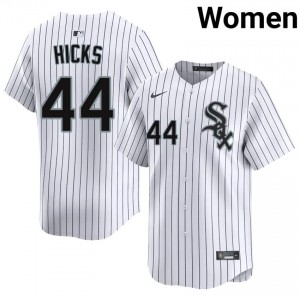Premium Jordan Hicks #44 CWS Women Baseball Jersey | White South Side Pride Edition V8473421