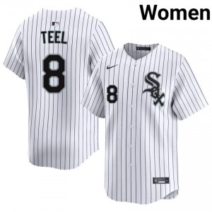 Kyle Teel #8 Chicago White Sox Baseball Jersey | Player Women White Stitch Edition 48740c64