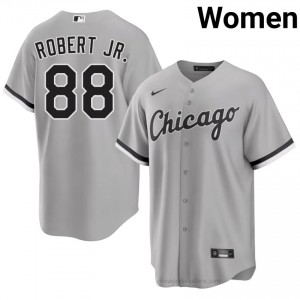 Authentic Luis Robert Jr. #88 CWS Women Baseball Jersey | Grey South Side Pride Edition 37451032