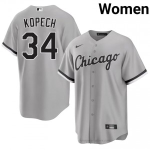 Michael Kopech #34 Chicago White Sox Baseball Jersey | Player Women Grey Stitched Edition 71821226