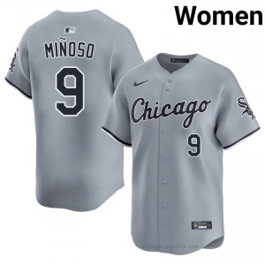 ChiSox Minnie Minoso #9 Gray Women Baseball Jersey | 2026 Season Pro-Grade 80548V91