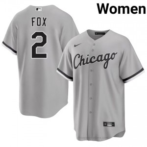ChiSox Nellie Fox #2 Grey Women Baseball Jersey | 2026 Season Classic o68l0e15