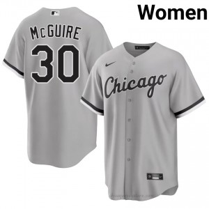 #30 Reese McGuire Gameday Women Baseball Jersey | CWS White Sox Grey Fan Gear f25b6894