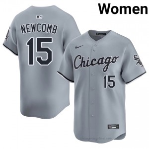 Sean Newcomb #15 Chicago White Sox Baseball Jersey | Authentic Women Gray Stitched Edition 1210Fu91