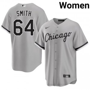 ChiSox Shane Smith #64 Grey Women Baseball Jersey | 2026 Season MLB 8671J548