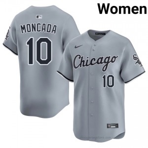 Yoan Moncada #10 Chicago White Sox Baseball Jersey | Authentic Women Gray Stitched Edition e0tiOk85