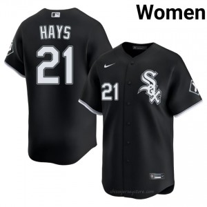 ChiSox Austin Hays #21 Black Women Baseball Jersey | 2026 Season Limited 4VmB3640