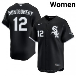 Premium Colson Montgomery #12 CWS Women Baseball Jersey | Black South Side Pride Edition x324rb97
