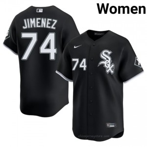 ChiSox Eloy Jimenez #74 Black Women Baseball Jersey | 2026 Season Official 0301f349