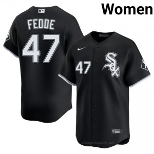 ChiSox Erick Fedde #47 Black Women Baseball Jersey | 2026 Season Pro-Grade i32b2232