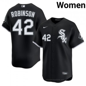 #42 Jackie Robinson Pro-Grade Women Baseball Jersey | CWS White Sox Black Fan Gear b2030262
